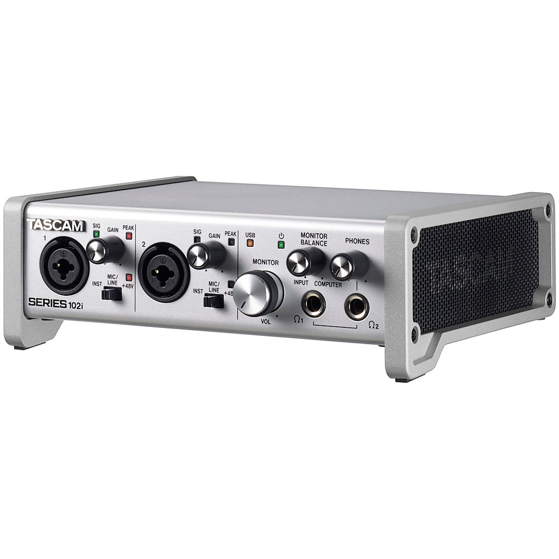 Tascam Series 102i USB audio/MIDI interface met DSP mixer