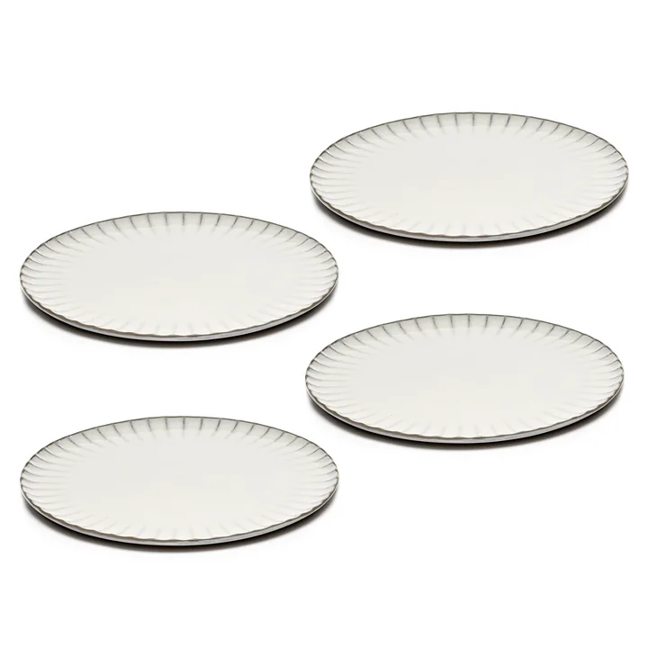 Serax - Inku Teller, Ø 27 cm, weiss (4er-Set)