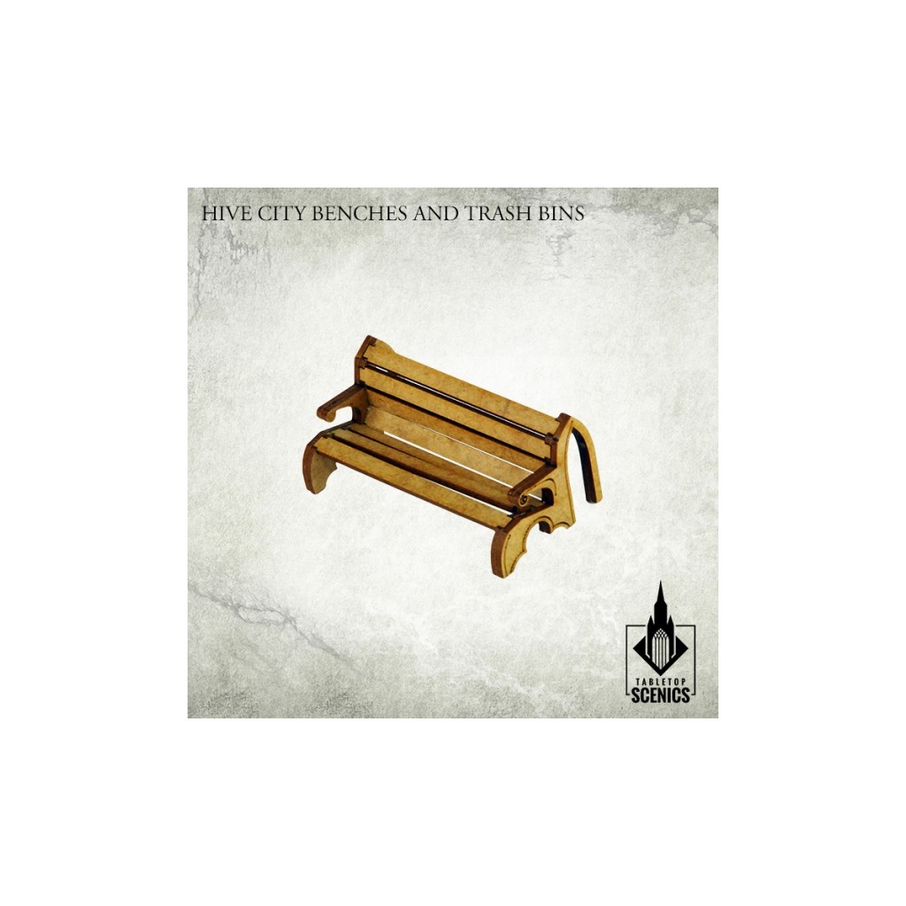 Hive City Benches & Trash Bins
