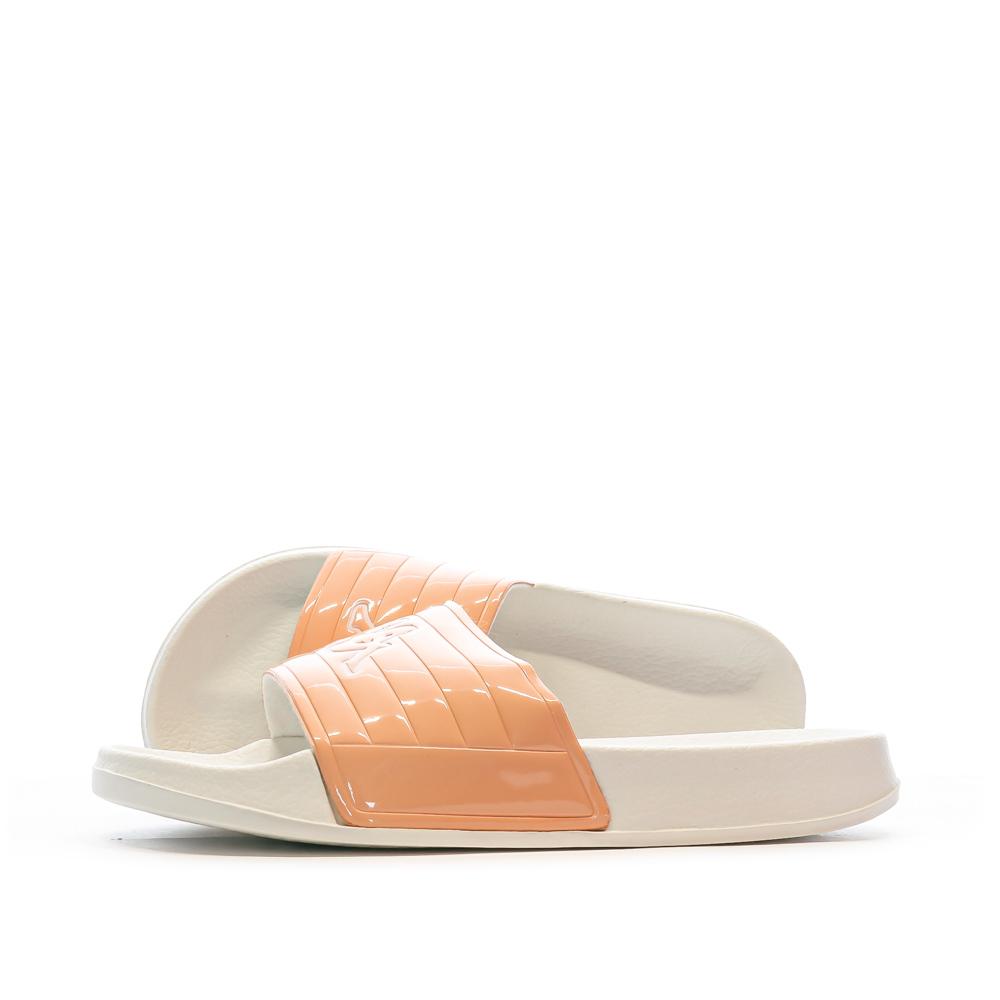 Kappa Claquettes Blanche/Rose Femme Kappa Noles 361I15W