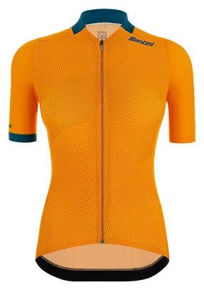 Maillot Manches Courtes Femme Santini Redux Genio Jaune Tuscany