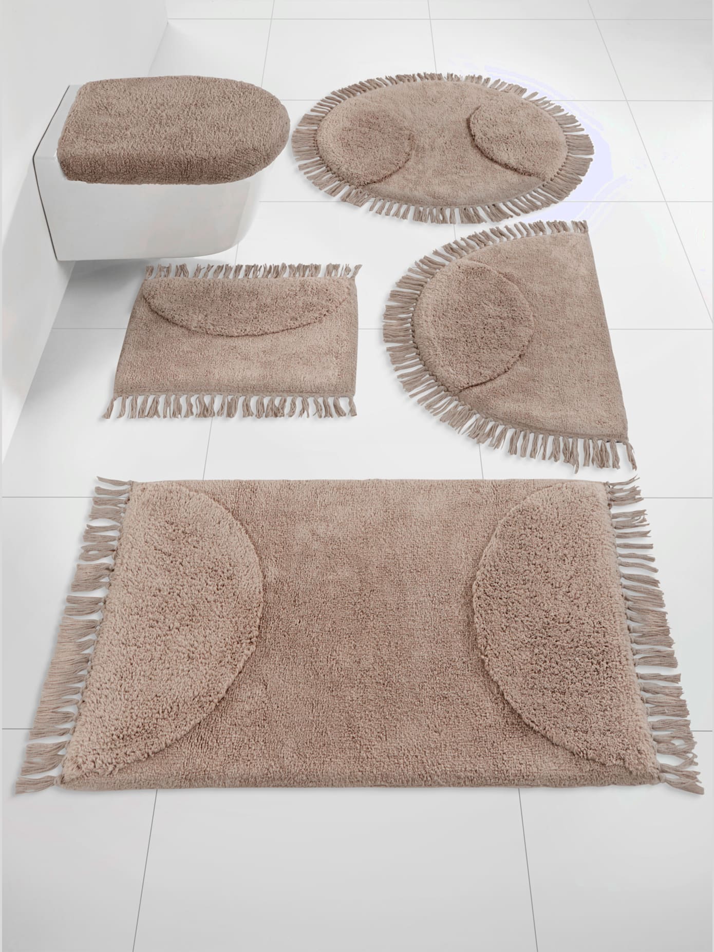 Tapis de bain en coton recyclé