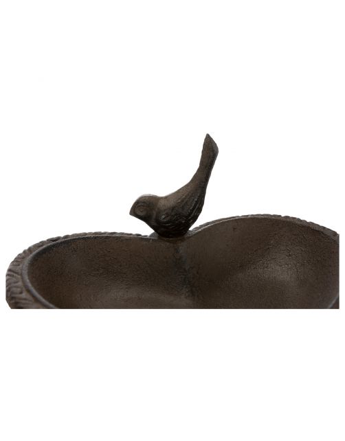 Trixie Vogeldrinkschaal Gietijzer Hart - Drinkbak - 16x15 cm Bruin
