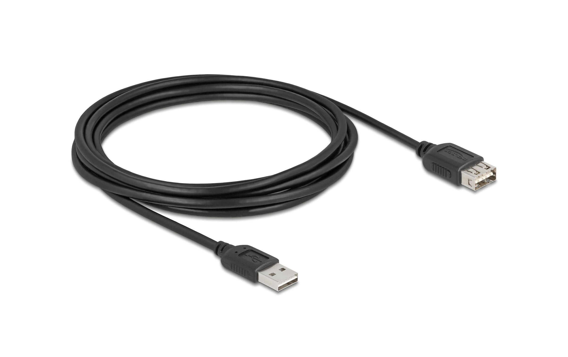 USB 2.0-Verlängerungskabel USB A - USB A 3 mKompakte Lösung für USB Erweiterung