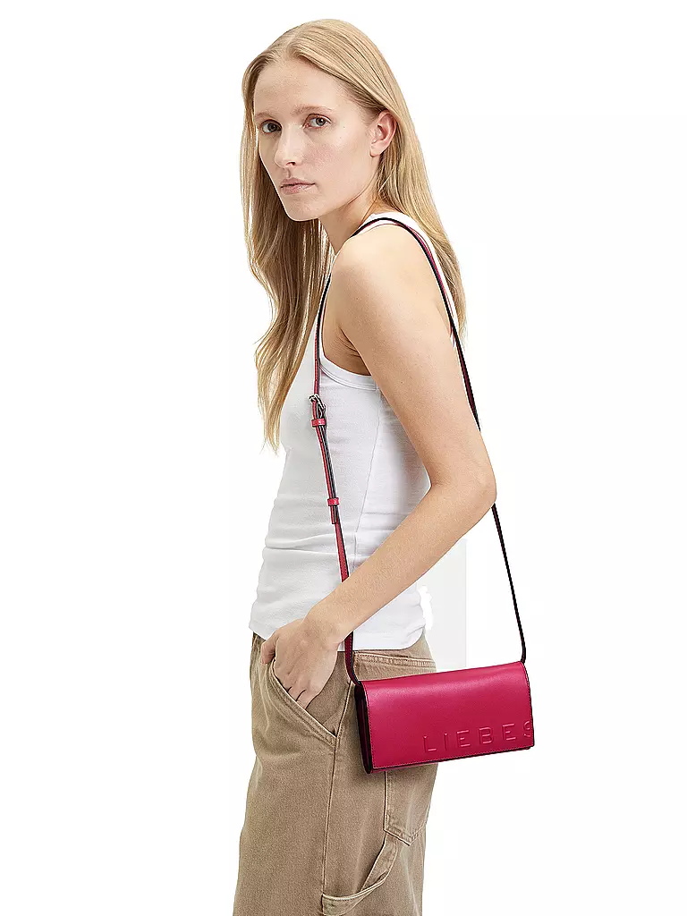 LIEBESKIND BERLIN Ledertasche - Umhängetasche XSmall pink