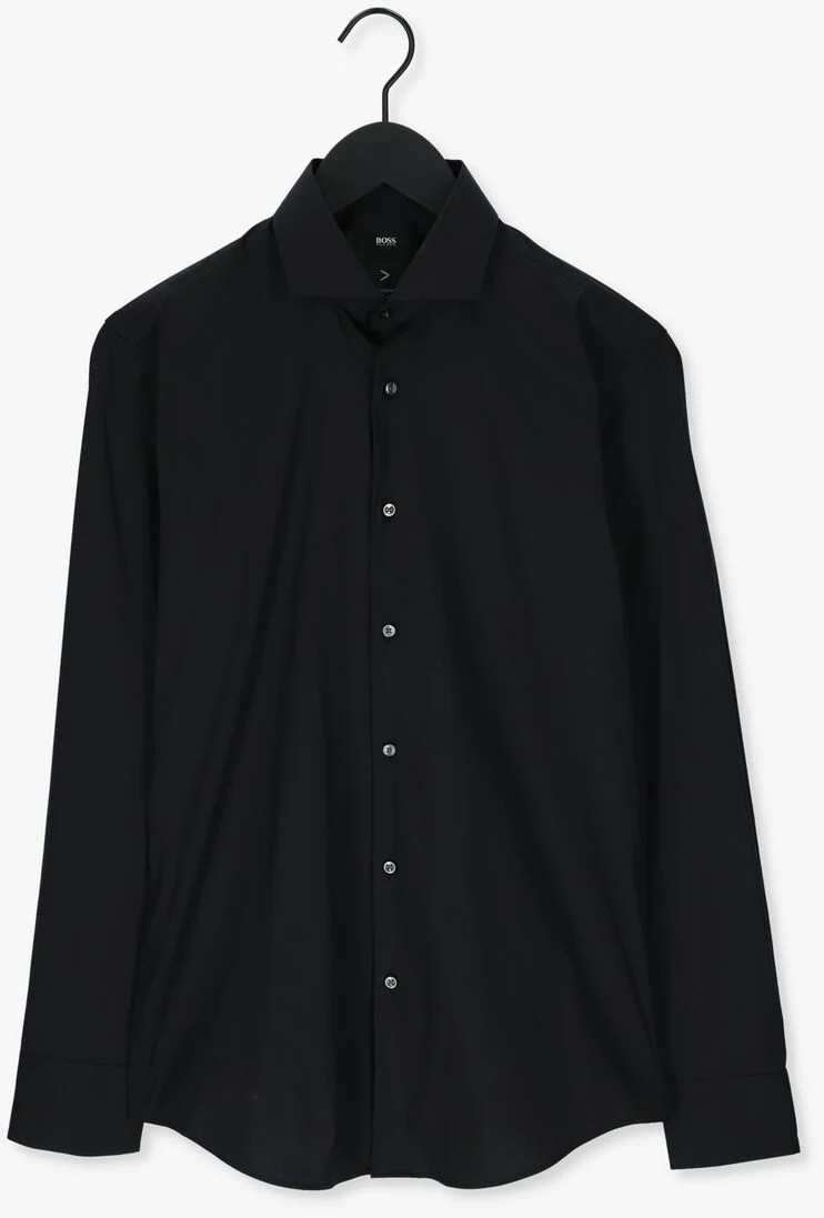 BOSS zwarte boss klassiek overhemd p-hank-spread-214 10151300 01