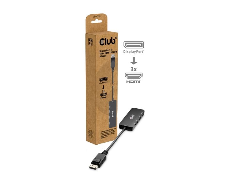 Club 3D Adapter CSV-7330 DisplayPort - HDMI CLUB3D CSV-7330 Schnittstellen-Hub DisplayPort