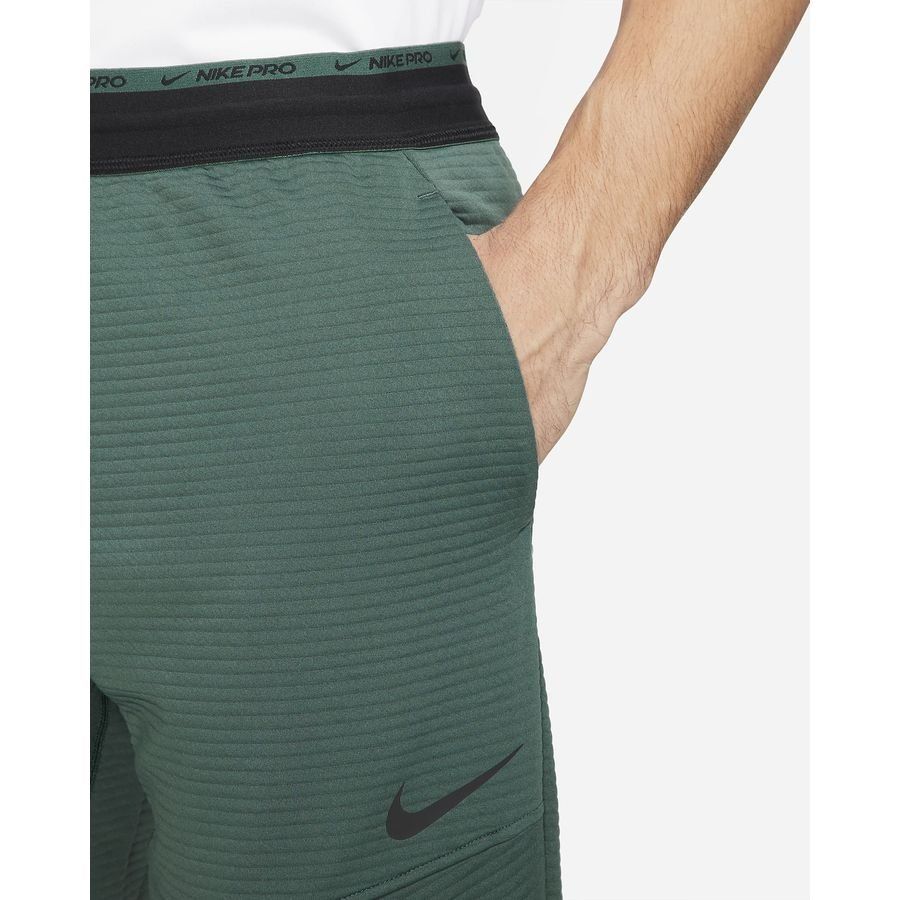 Nike Bas de Survêtement Dri-FIT Fleece - Vert/Noir