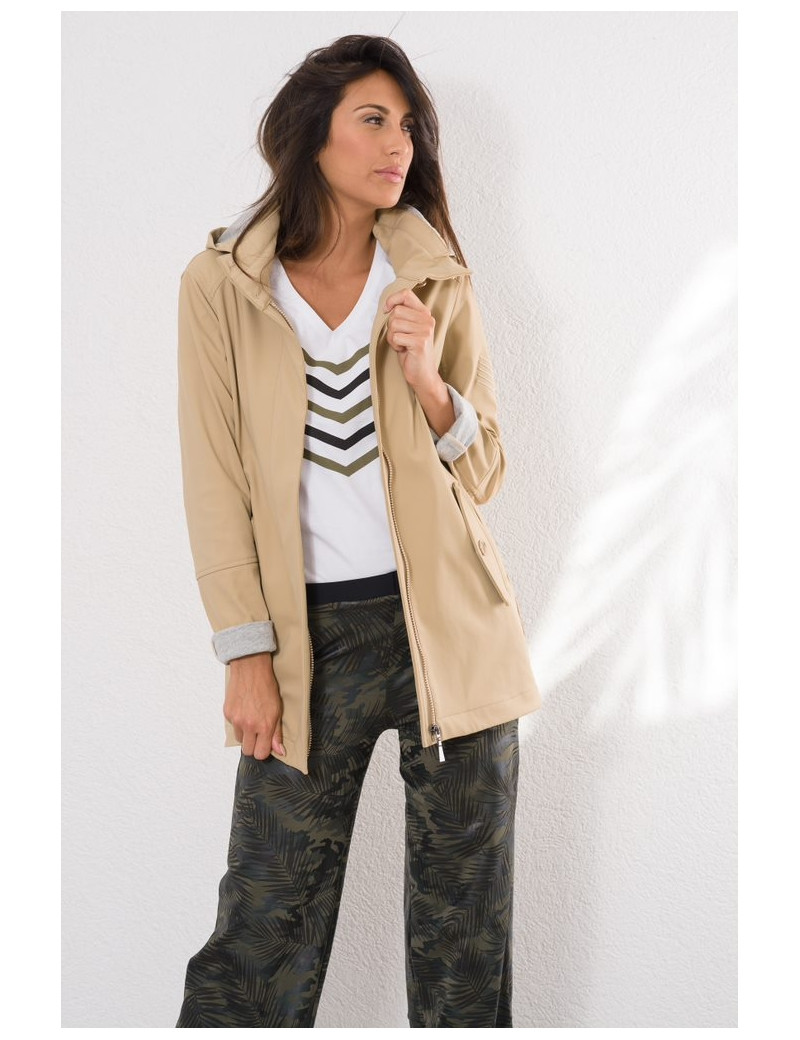 HBT TRENCH BEIGE CAPUCHE AMOVIBLE CASSIE