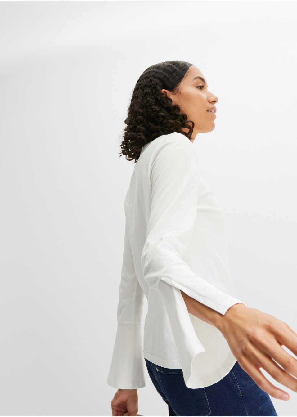 T-shirt à manches larges en coton