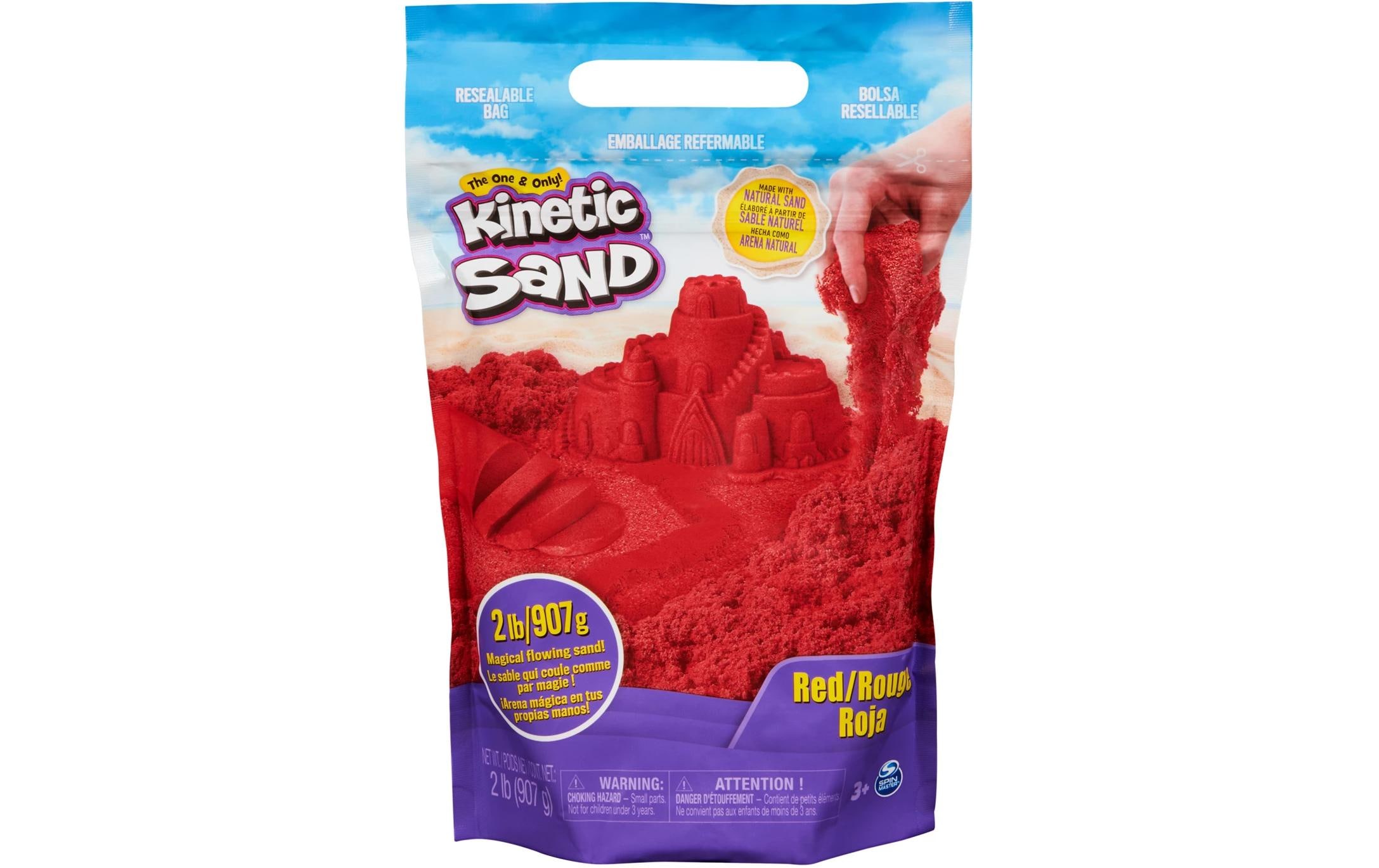 Kinetic Sand Color Bag rot, 907 gSpielsand