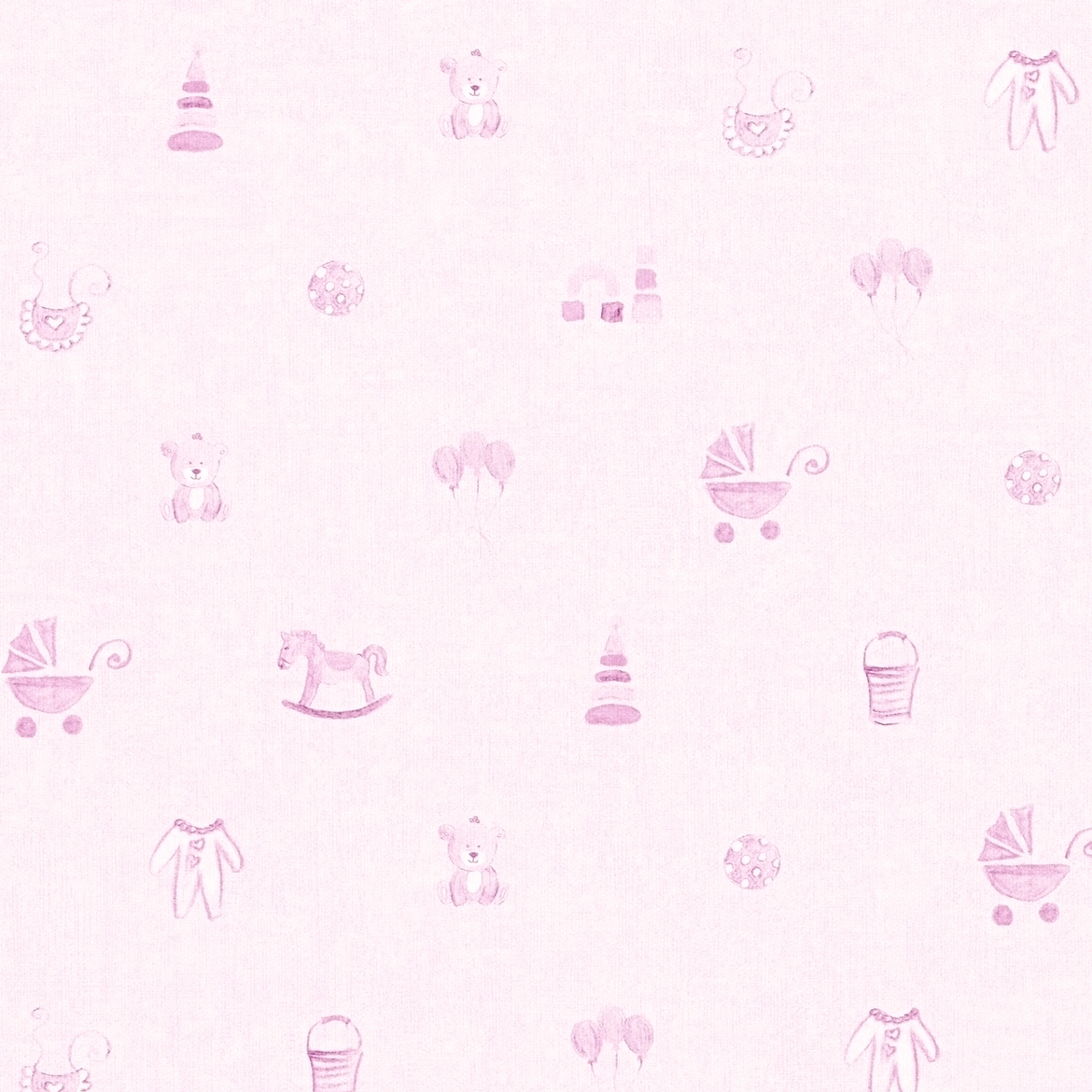 Vliestapete LITTLE STARS - rosa - 10 Meter
