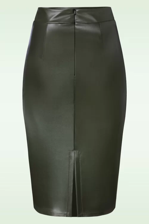 Vintage Chic for Topvintage Lena pencil rok in khaki
