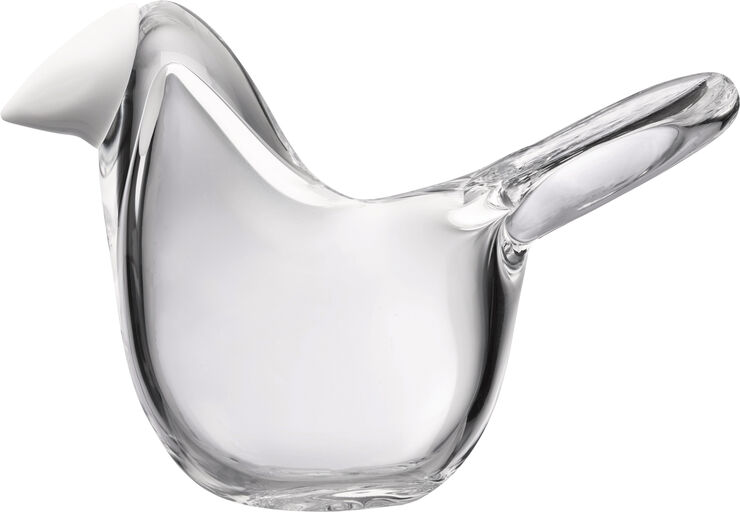 Iittala Birds by Toikka Fluesnapper 8 cm klar - hvid Transparant
