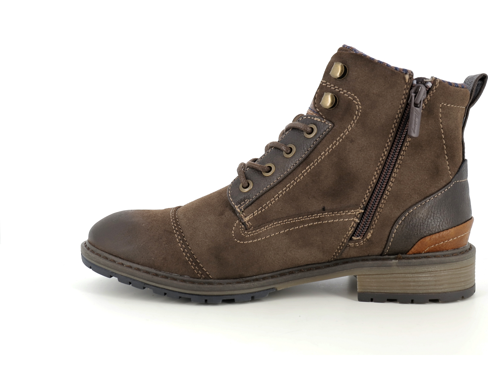 Mustang-4140 504 Synthétique Marron Foncé