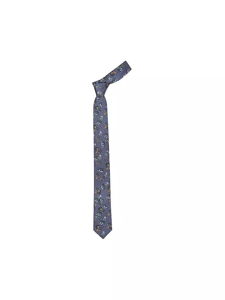 SEIDENFALTER Krawatte blau