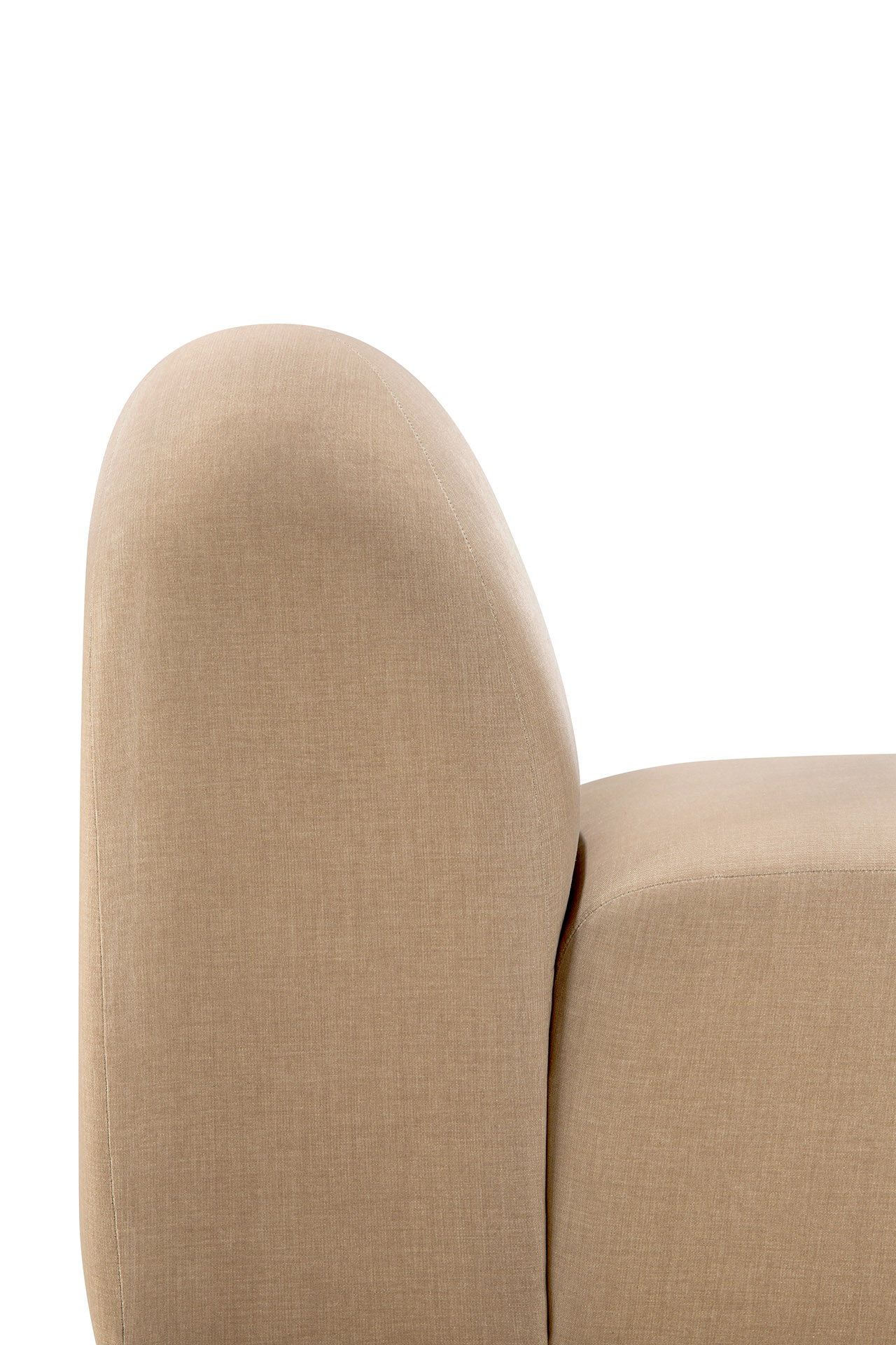 Bulky modulaire sofa - 1 seat - light sepia