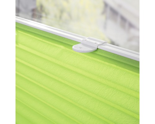 Lichtblick plisségordijn, zelfklevend groen, 50x130 cm, inclusief zuignappen