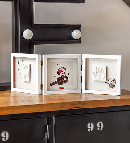 Tiny Love Abdruckset - Hand/Fuß - Doppelrahmen - Weiß
