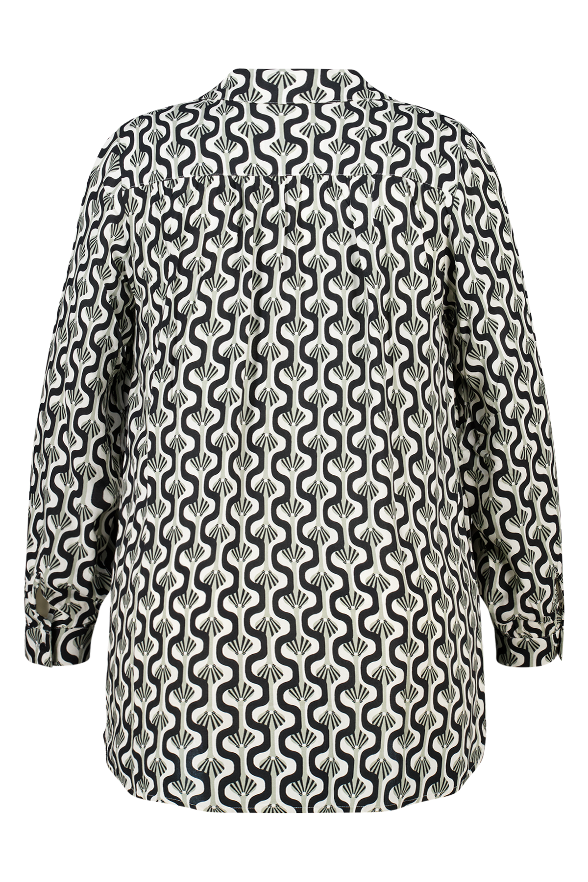 Oversized blouse met print Multi Mint