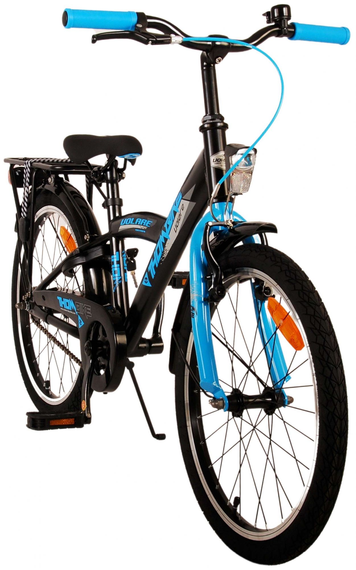 TPFSports Thombike Kinderfahrrad - Jungen - 20 Zoll - Rücktritt + Handbremsen - Schwarz/Grün