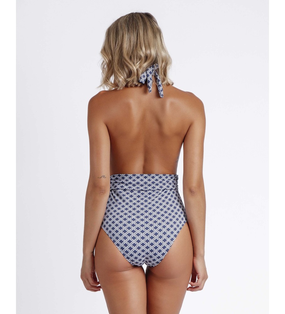Maiô Admas Geometric Navy