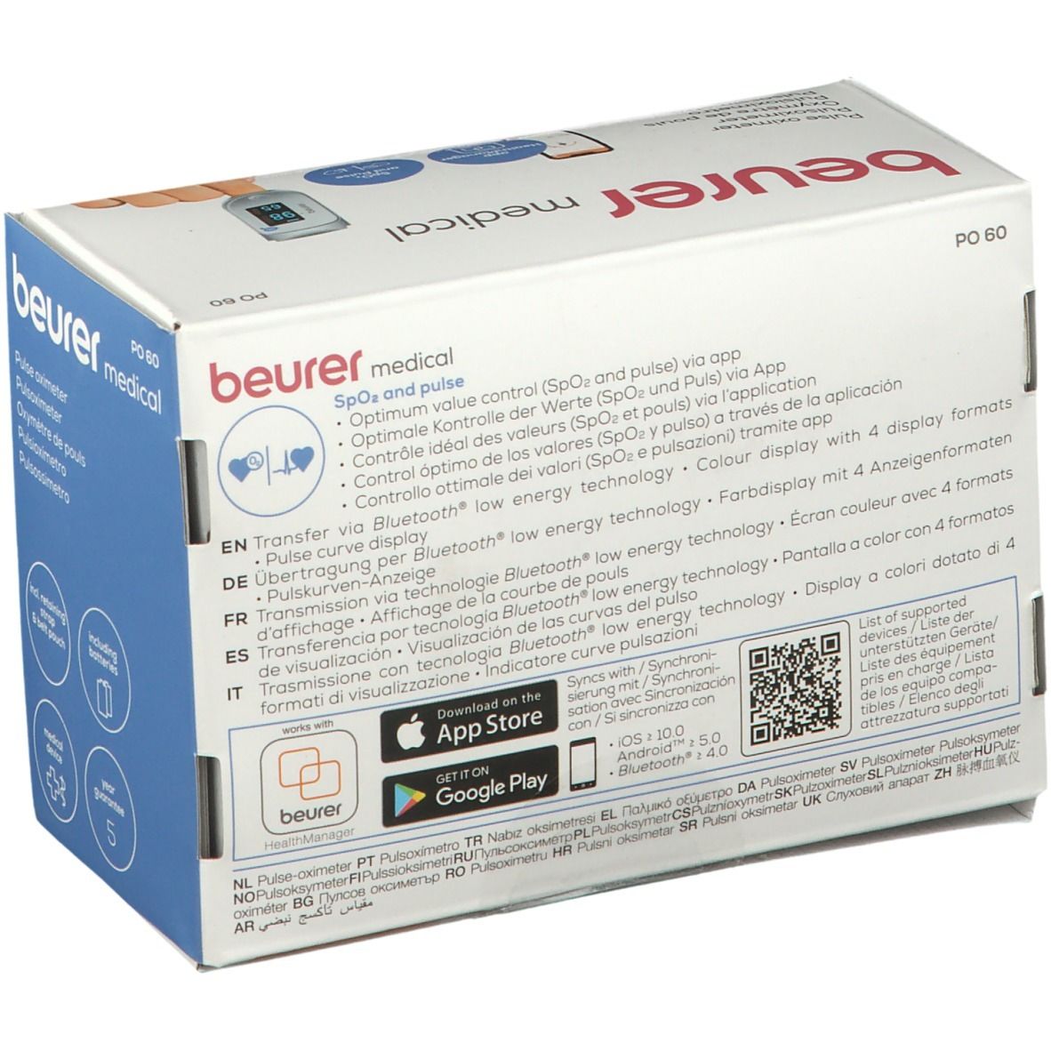 beurer Bluetooth Pulsoximeter PO60