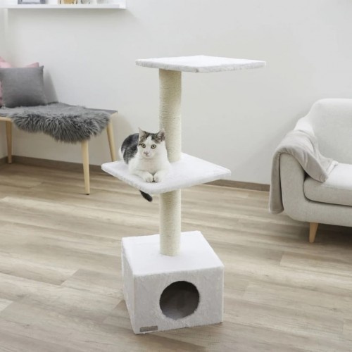 Arranhador para gatos Kerbl Venus em sisal branco