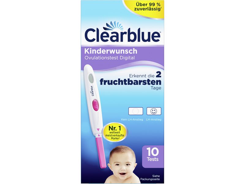 Clearblue Ovulationstest 10 Stück Ovulationstest, digital, 10 Stück