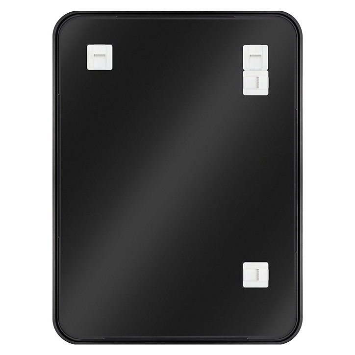 Miroir salle de bains rectangulaire 80x60 cm Tisa noir