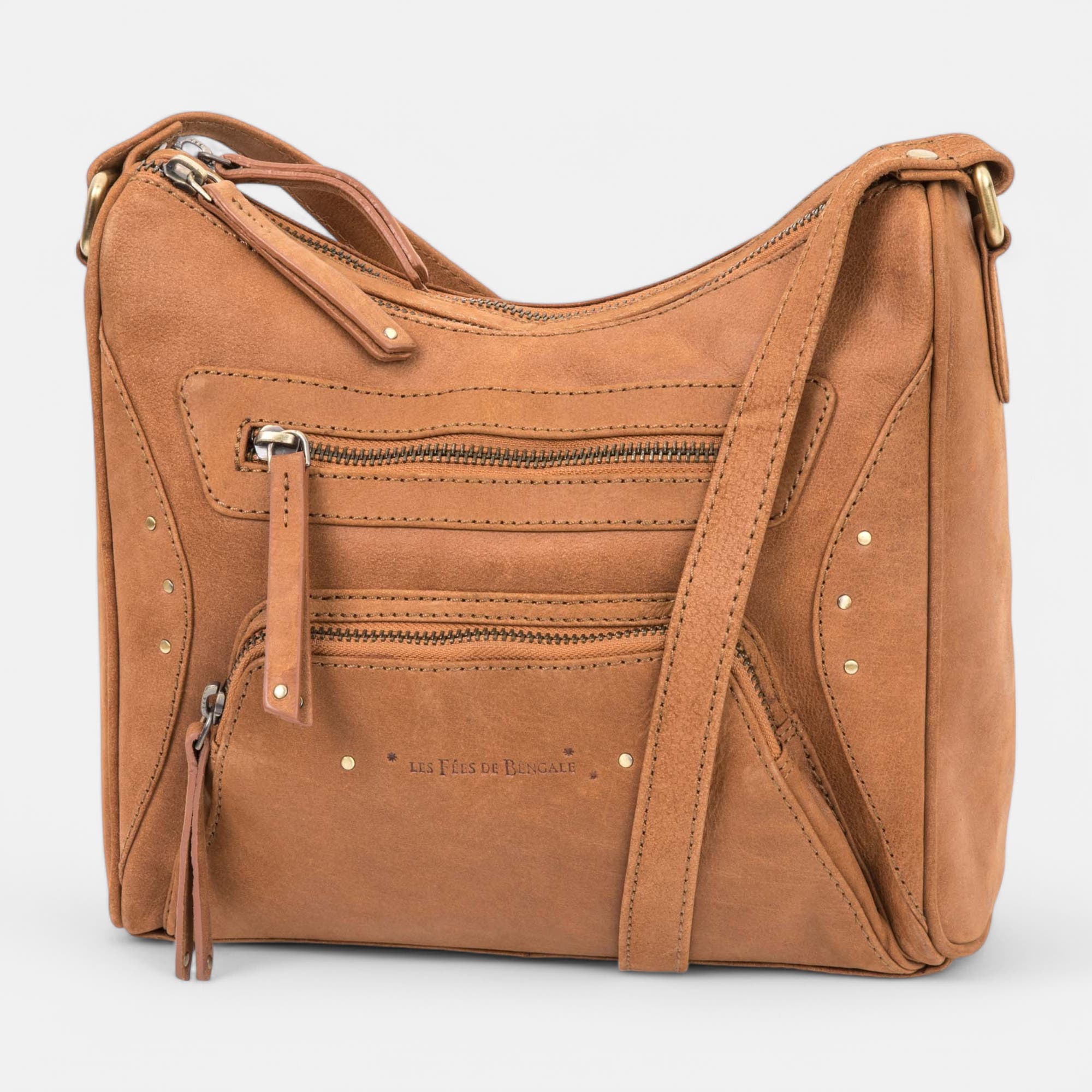 Sac bandoulière cognac