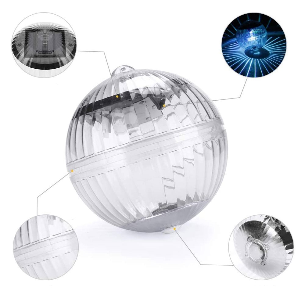 (Ø10cm) Schwimmende Solar Kugel LED Pool Licht Bunte Badewannen Lampe