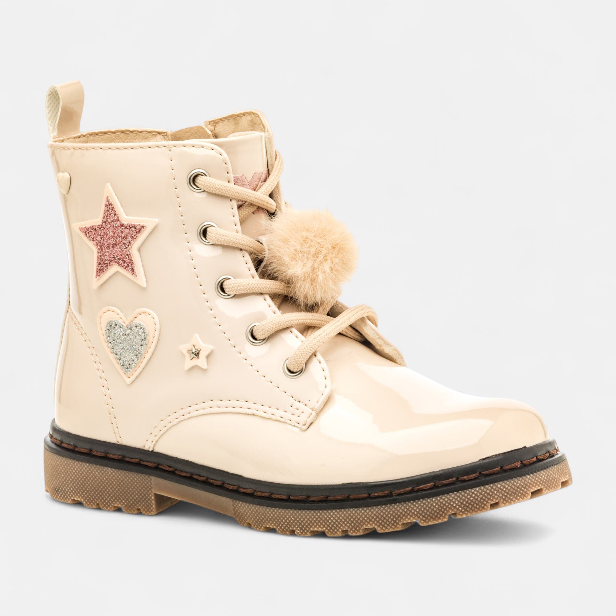 Boots Fille beige