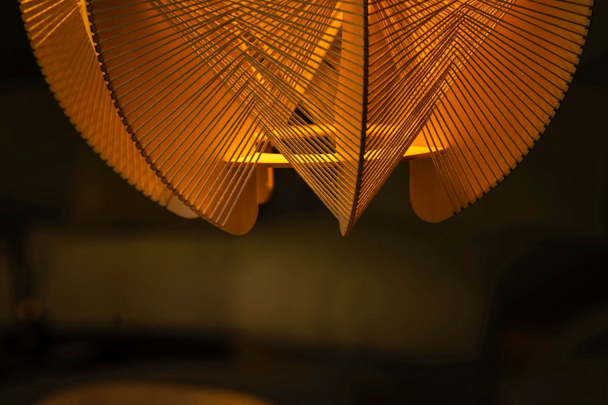 ETH Jessica Hanglamp 1x E27 Max 60W dia. 40cm 2.5m kabel Walnut