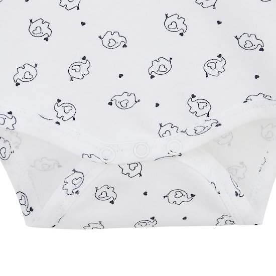 Summer Bodies Body imprimé éléphant   Blanc        de               P'tit bisou