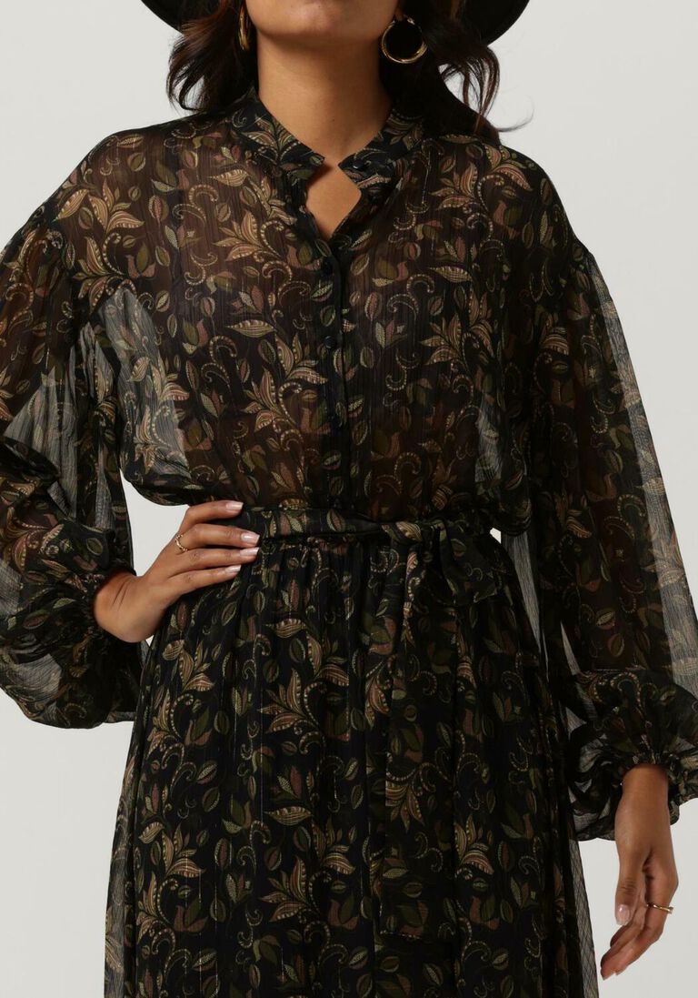 ACCESS groene access midi jurk w2-3326-743