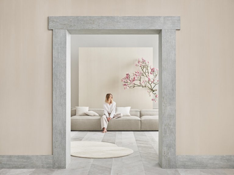 Bolia Zen Rounded vloerkleed 134x190 donkerbeige