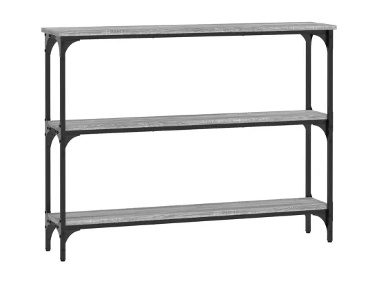 Table console sonoma gris 100x22,5x75 cm bois d'ingénierie