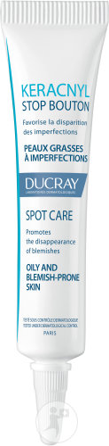 Ducray Keracnyl Stop Bouton Gel Asséchant Peau Grasses À Imperfections 10ml