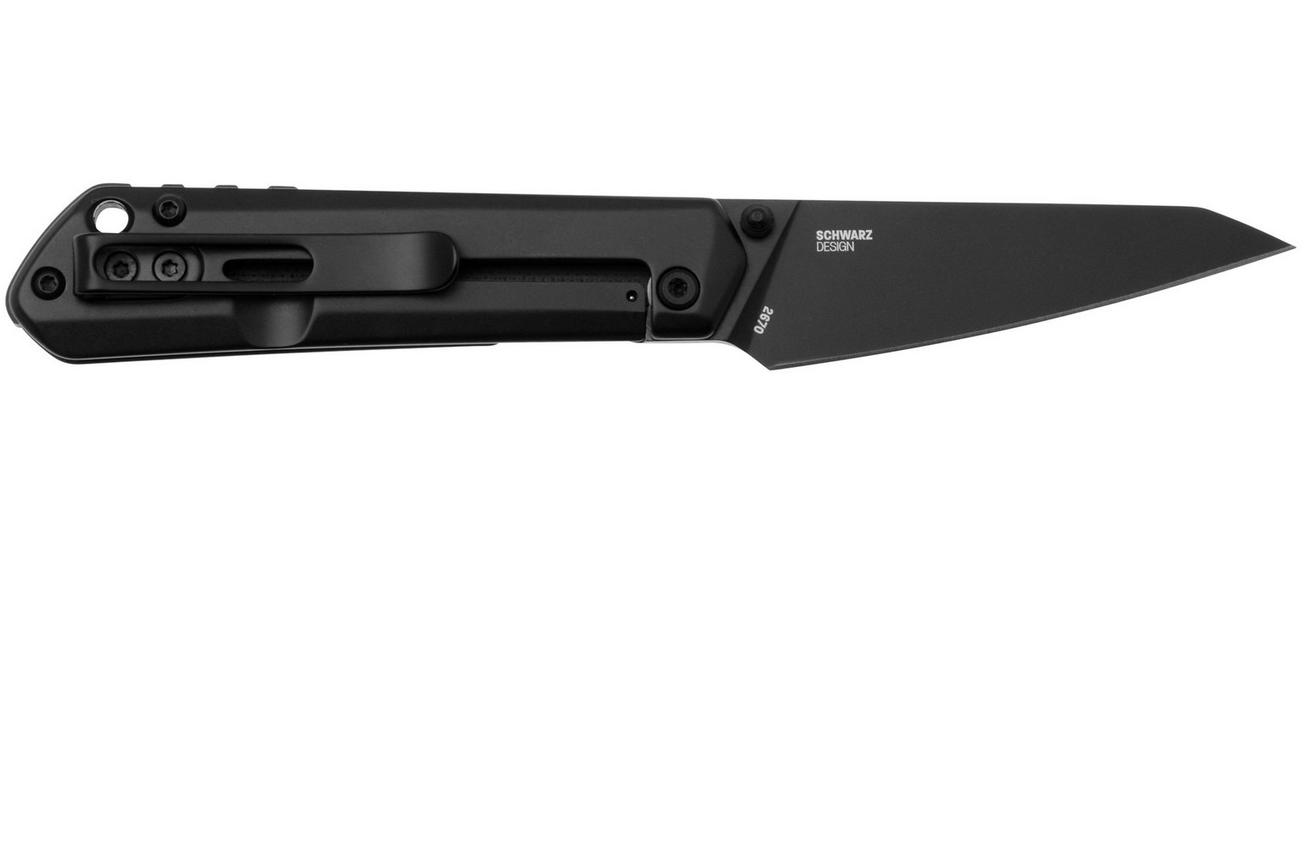 CRKT Straight 2670 Black Oxide D2, Black G10, zakmes, T. J. Schwarz design