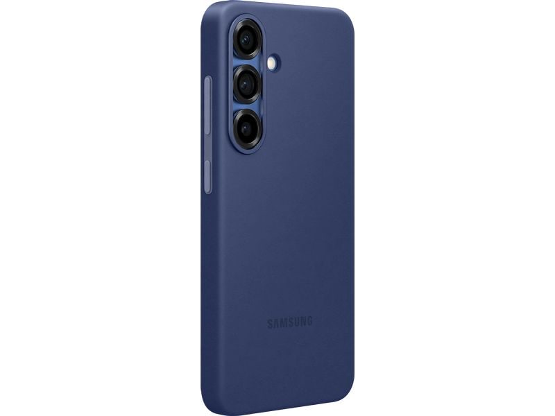 Samsung Back Cover Silicone Galaxy S25 Blau Moderne Handyhülle aus ultradünnem und griffigem Silikon für das  Samsung Galaxy S25
