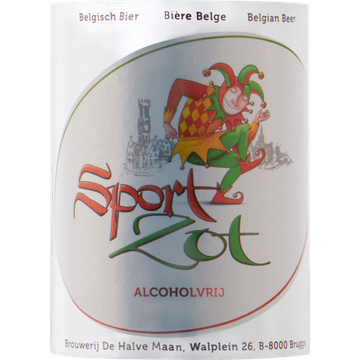 Sportzot - Belgisch Bier Alcoholvrij 0.3% - Fles - 330ML