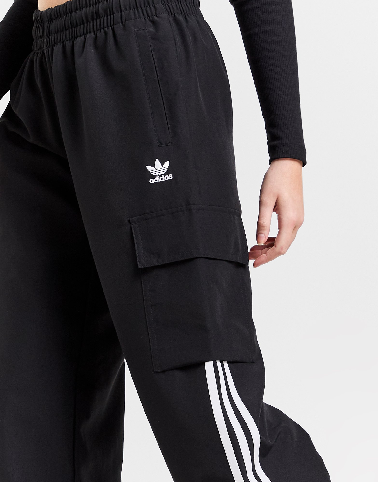 adidas Originals Pantalon Cargo Wide Leg 3 bandes Femme