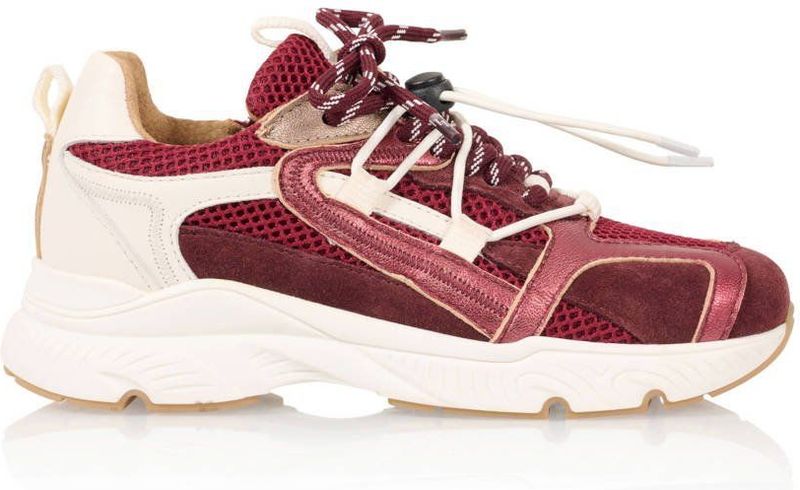DWRS - Isola - Chunky Sneakers - Bordeaux/Ecru