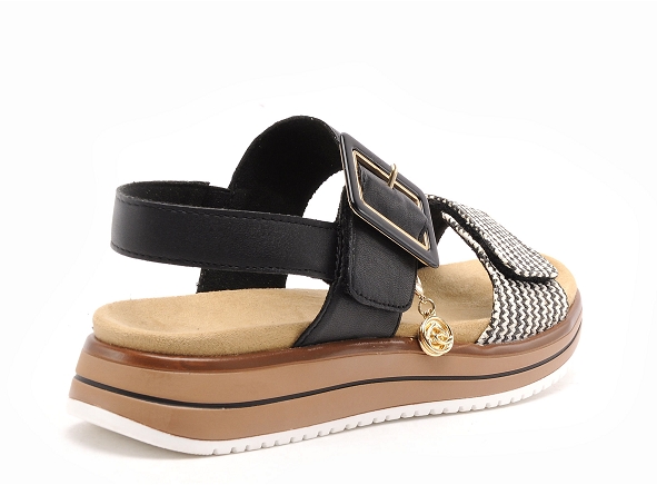 Remonte nu pieds plats femme d1j53 noir