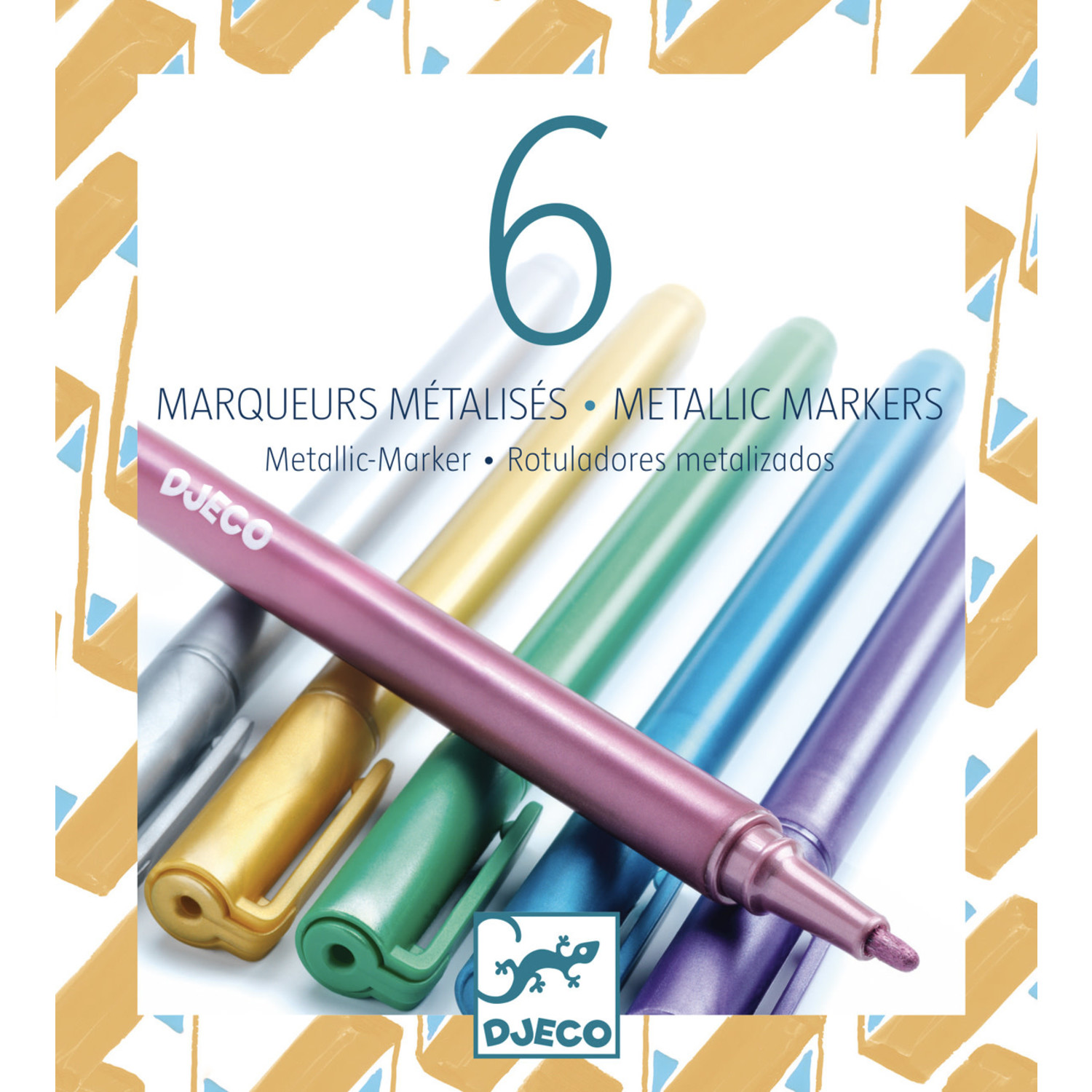 Djeco | Metallic markers 6 stuks