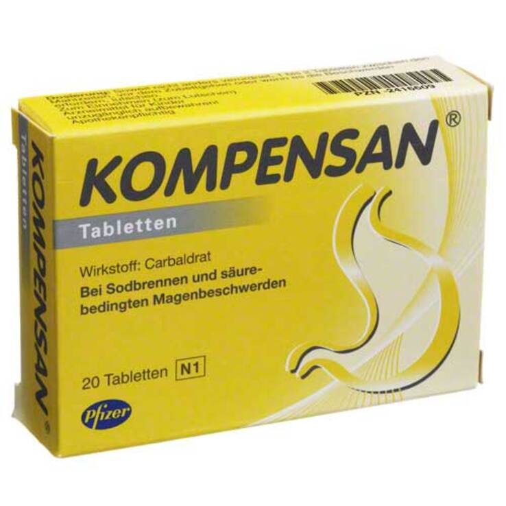KOMPENSAN® 340mg Tabletten – Bei Sodbrennen , 20 St