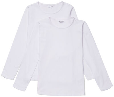 Luca & Lola Eloisa Langermet Topp 2-pack, White