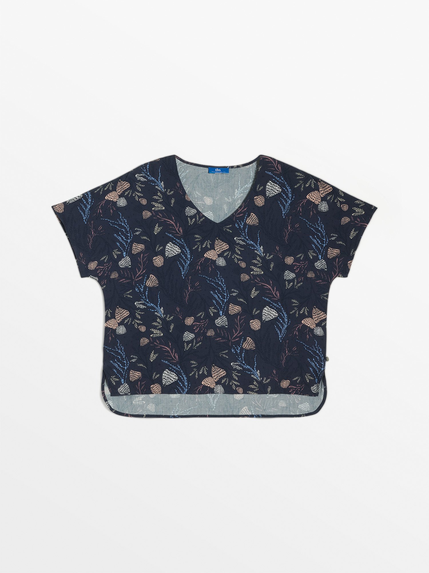 Blouse Femme A Motif Marine