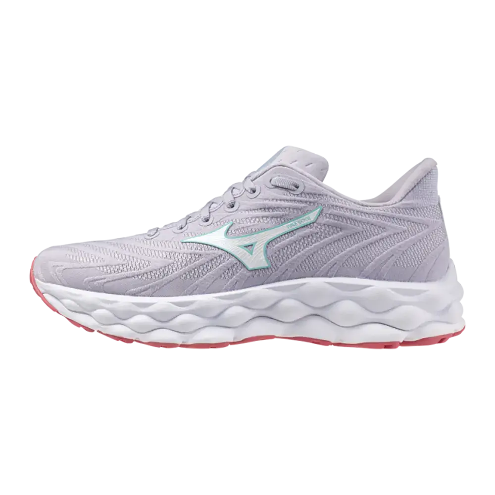 Mizuno Wave Sky 8 WOS Hardloopschoenen Grijs/Wit/Roze Dames